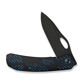 WE KNIFE WE23096B-2 Inmate (Black Titanium Handle with Blue Raindrop)