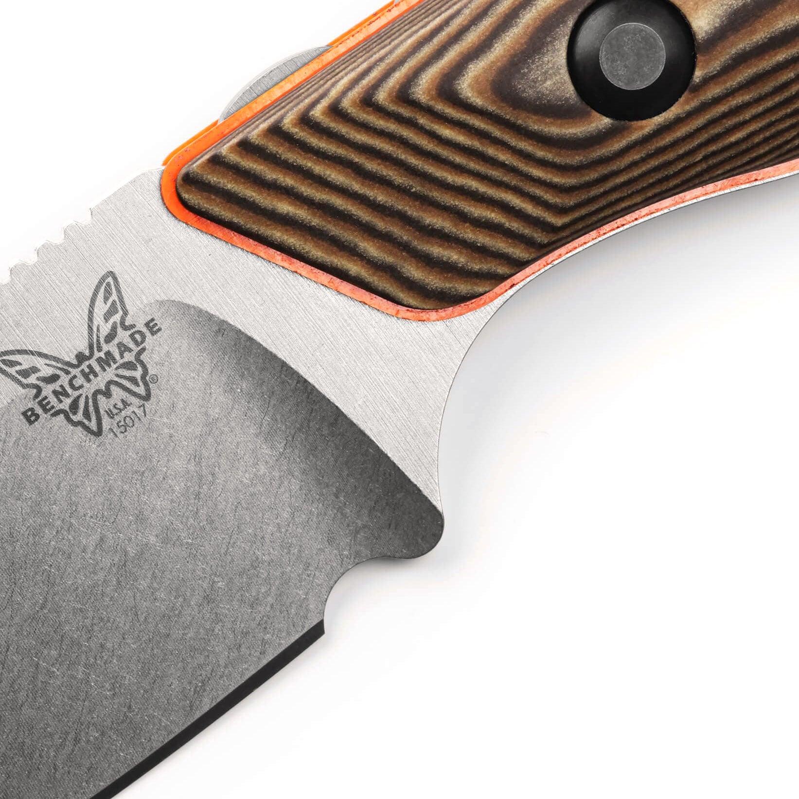 Benchmade 15017-1 Hidden Canyon Hunter Fixed Blade (Richlite Orange G10 Base Layer Handle)