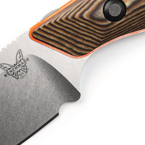 Benchmade 15017-1 Hidden Canyon Hunter Fixed Blade (Richlite Orange G10 Base Layer Handle)