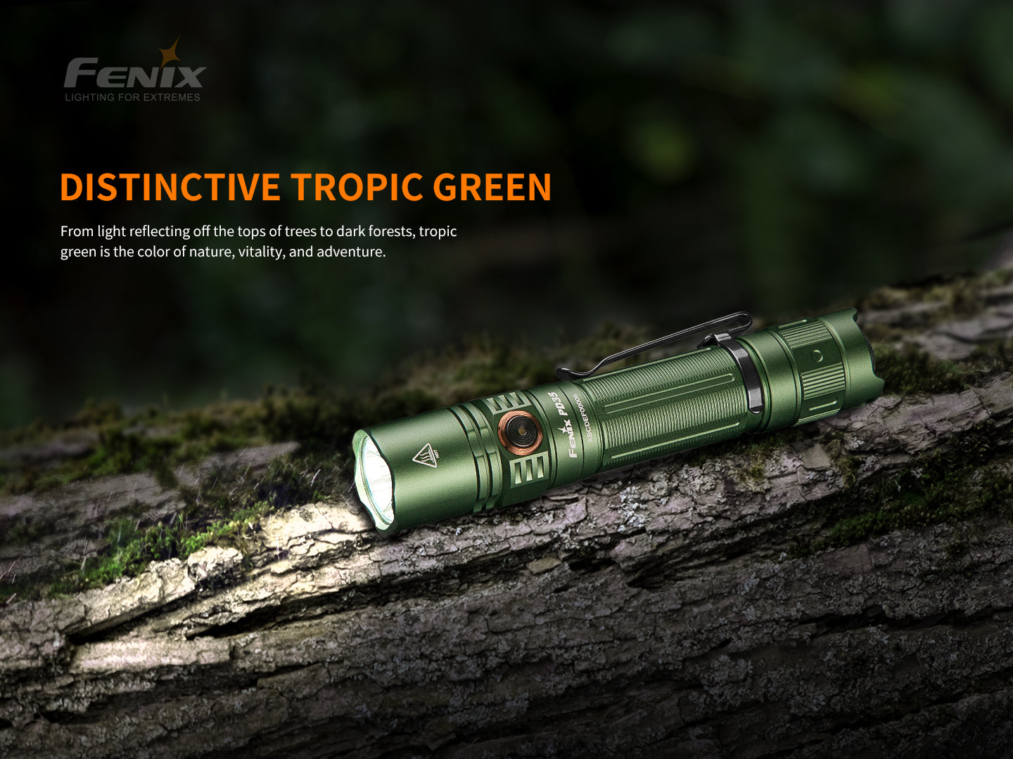 Fenix PD35 V3.0 Rechargeable Flashlight (1700 Lumens) (Green)