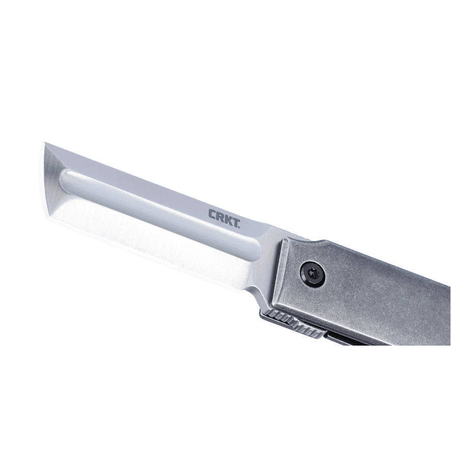 CRKT 5915 MinimalX Folding Knife (Gray Stainless Handle)