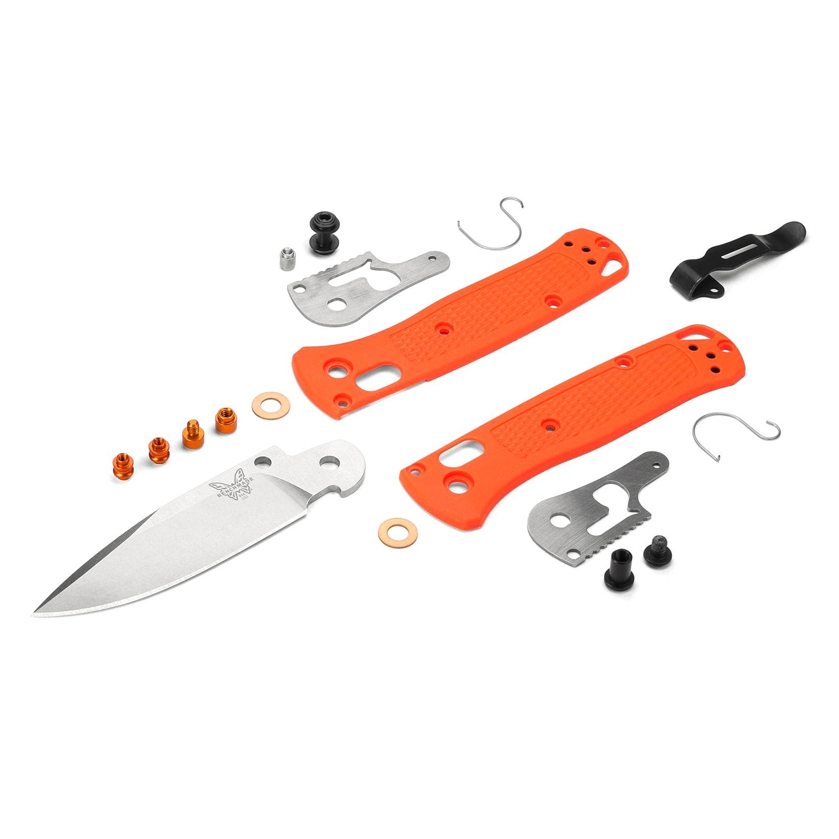 Benchmade 533 Mini Bugout Folding Knife (Orange Grivory Handle)