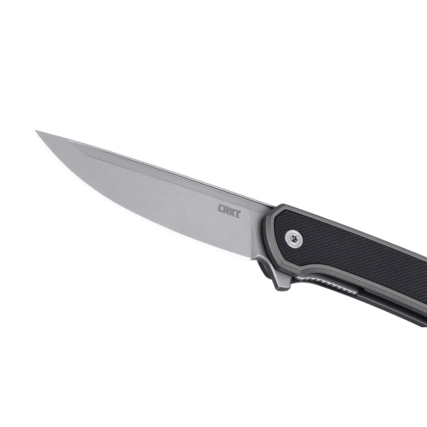 CRKT 7077 Q Compact Folding Knife (Gray Aluminum Handle)