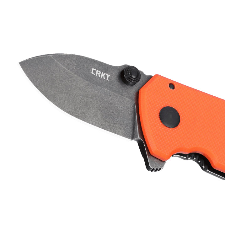 CRKT 2486 Squid Compact Folding Knife (Orange G10 and Stainless Steel Handle)