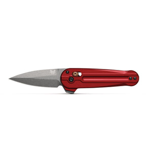 Benchmade 491GY-01 Lowden Folding Knife (Phoenix Red Aluminum Handle)