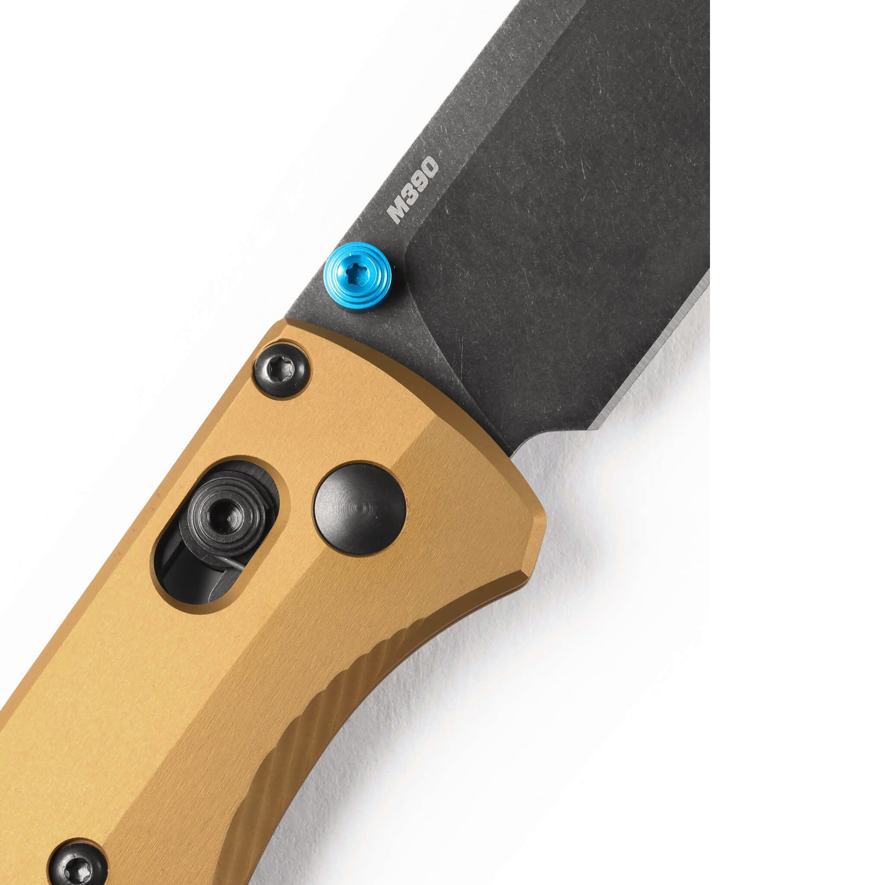 Benchmade 535BK-07 Bugout Folding Knife (Burnt Brass Aluminum Handle)
