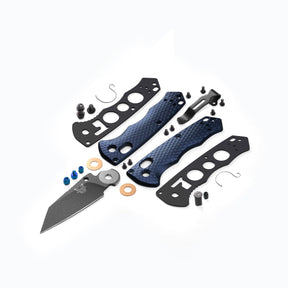 Benchmade 290BK Full Immunity Folding Knife (Crater Blue Billet Aluminum Handle)