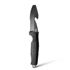 Benchmade 112SBK-BLK H2O Fixed Blade (Black Rubber Handle)