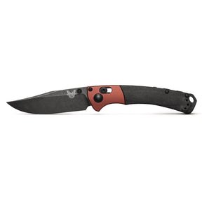 Benchmade 15085BK-04 Mini Crooked River Folding Knife (Black Canvas Micarta Handle)