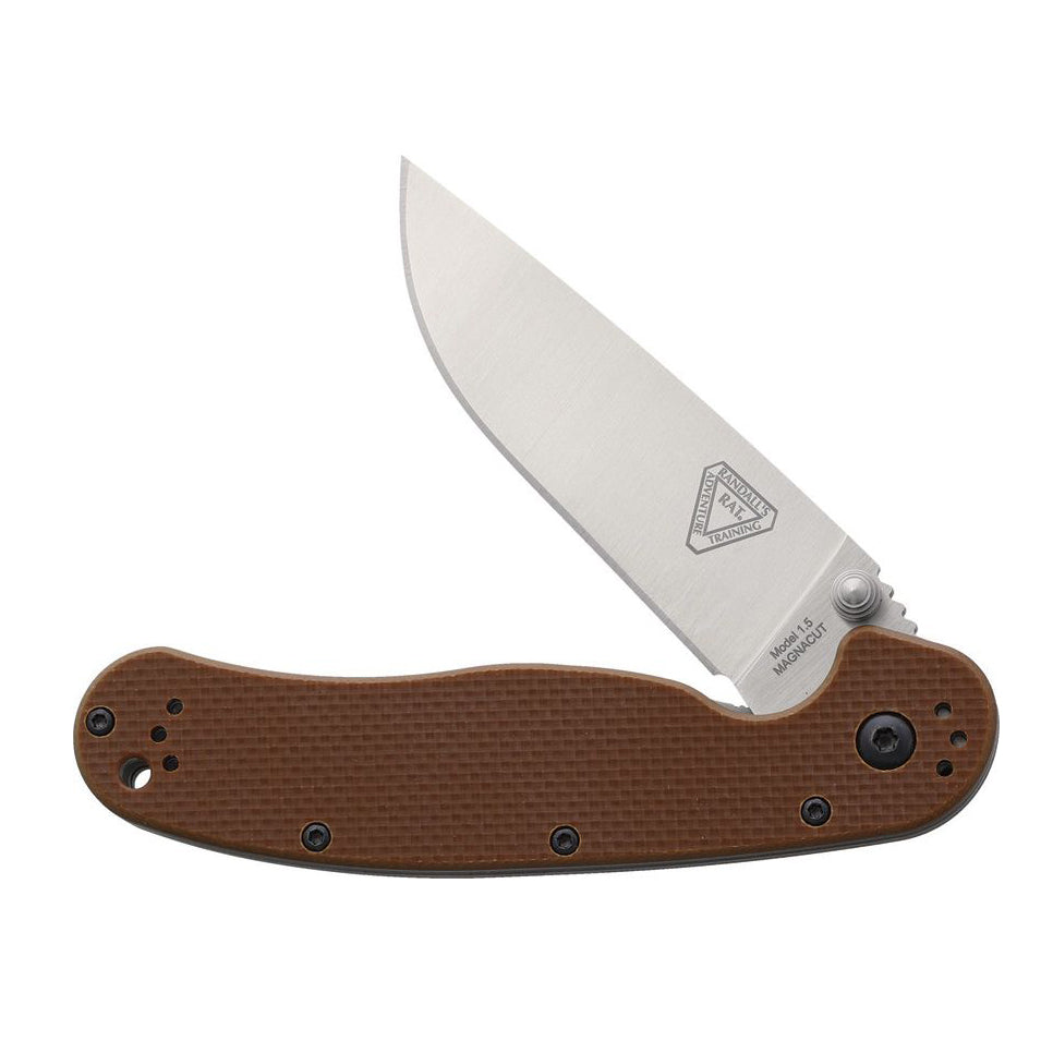 Ontario ON8883 RAT 1.5 MagnaCut Folding Knife (Brown G10 Handle)