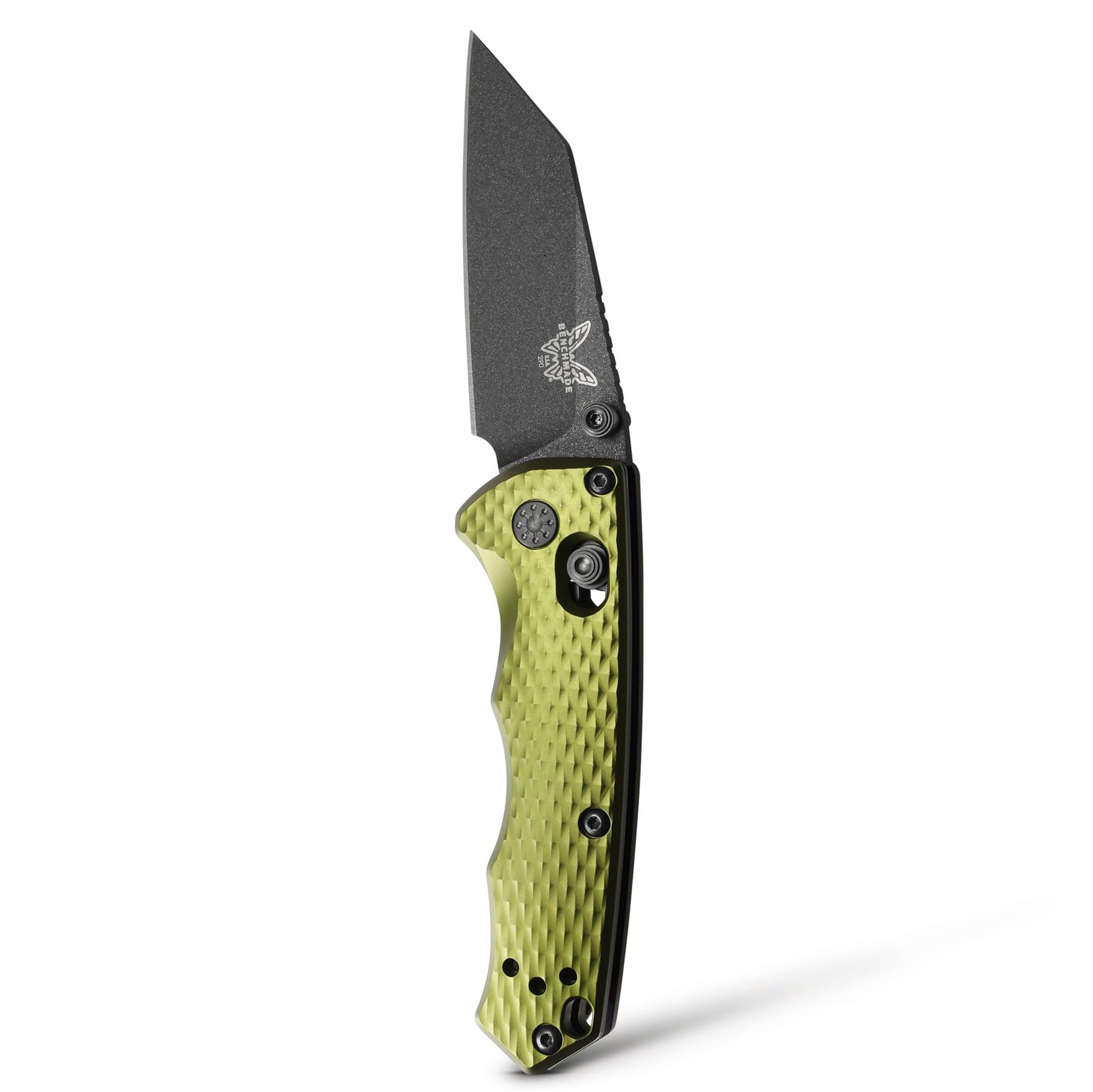 Benchmade 290BK-2 Full Immunity Folding Knife (Woodland Green Aluminum Handle)