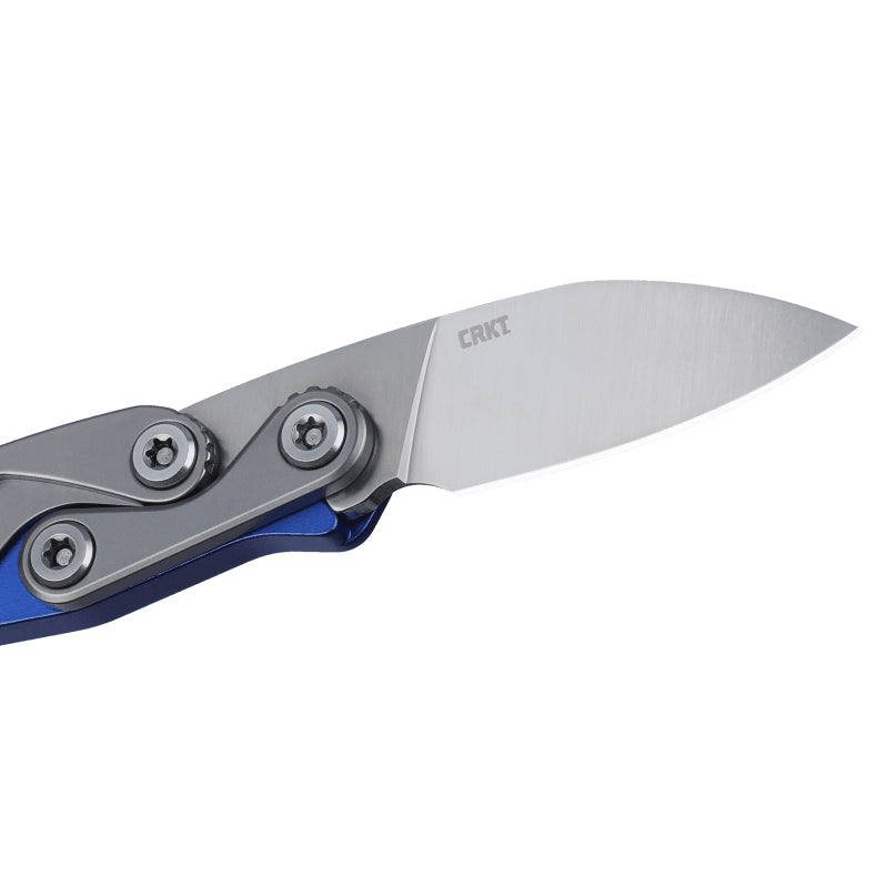 CRKT 4050 Kinematic Provoke EDC Folding Knife (Blue Aluminum Handle)