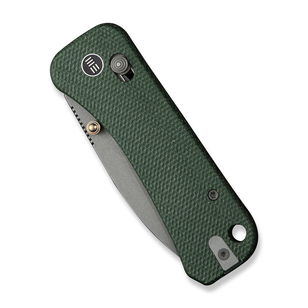 WE KNIFE WE23075-3 Banter 2 (Green Canvas Micarta Handle)