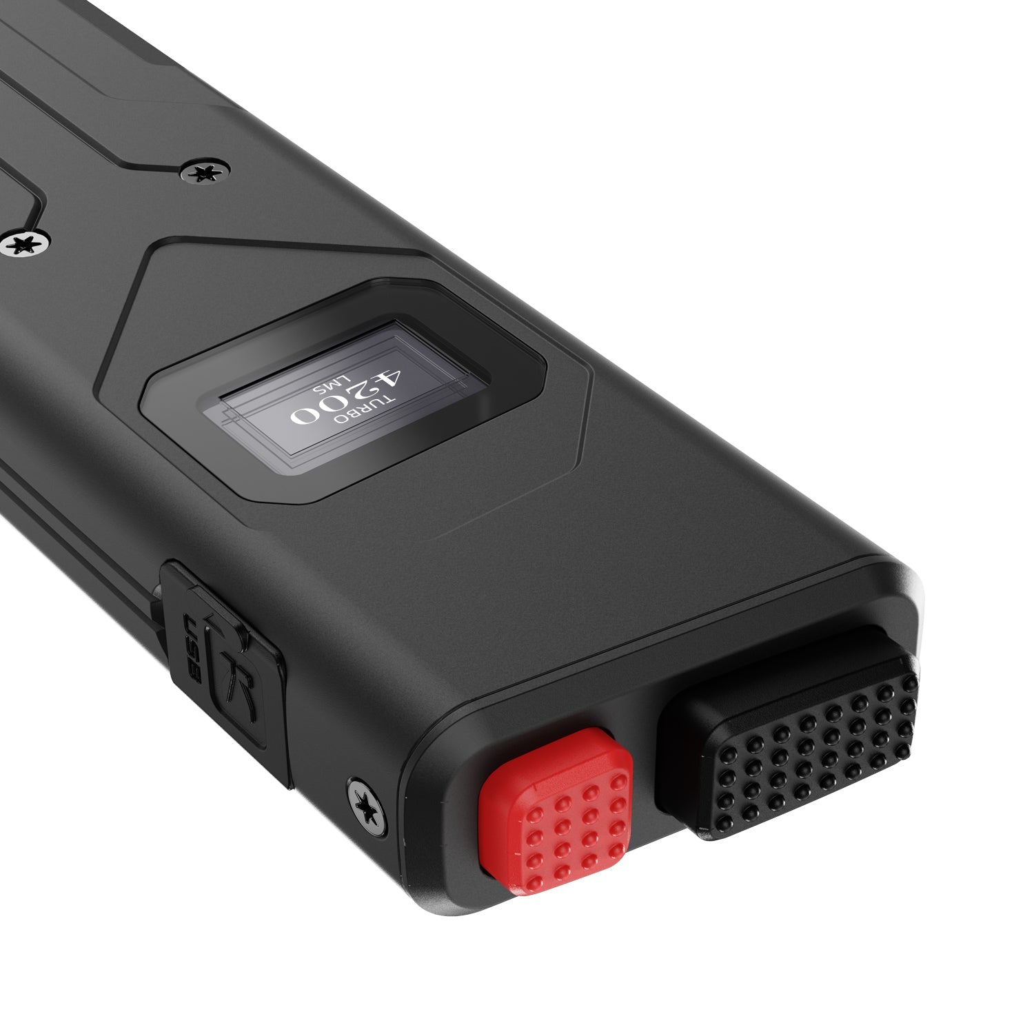 Klarus X1 flashlight charging port