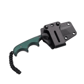 CRKT 2387 Folts Minimalist Bowie Fixed Blade (Green Micarta Handle)