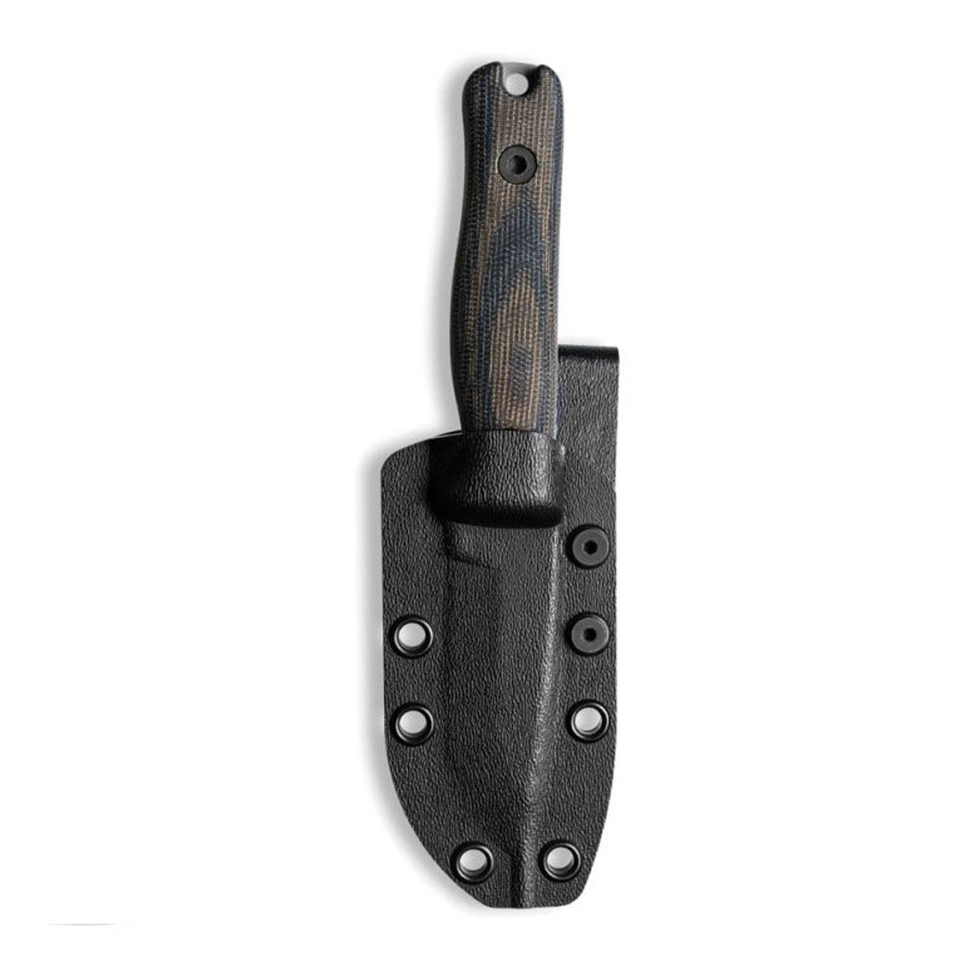 Reiff Knives F3 EDC MagnaCut Fixed Blade KYDEX (Green and Black Canvas Micarta Handle)