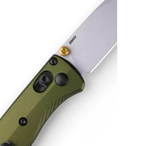 Benchmade 533SL-10 Mini Bugout Folding Knife (Woodland Green Aluminum Handle)