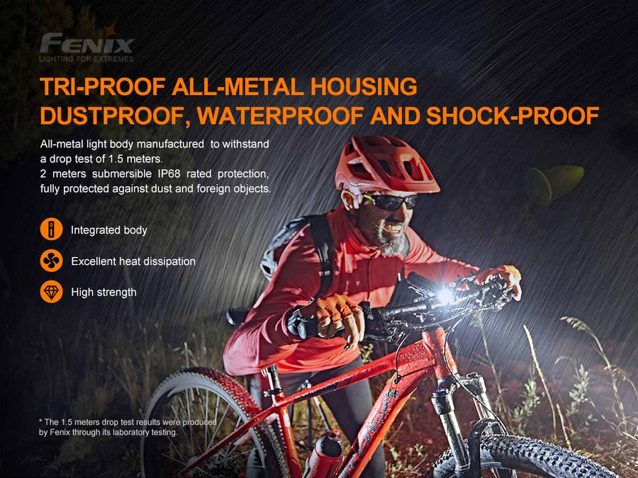 Fenix BC26R + BC05R V2.0 Rechargeable Bike Light (1600 Lumens)