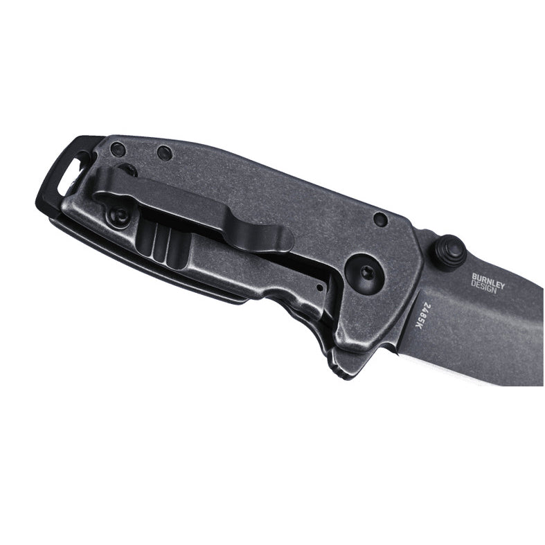 CRKT 2485K Squid Compact Folding Knife (Black Stainless Steel Handle)