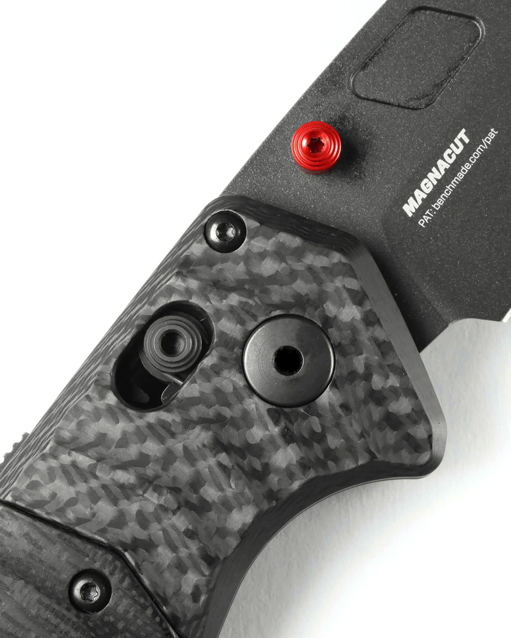 Benchmade 593BK-01 PSK Folding Knife (Milled Black G10 Handle with Carbon Fiber Bolster)