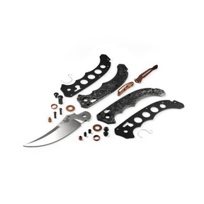 Benchmade 865-02 Mini Bedlam Folding Knife (Marbled Carbon Fiber Handle)