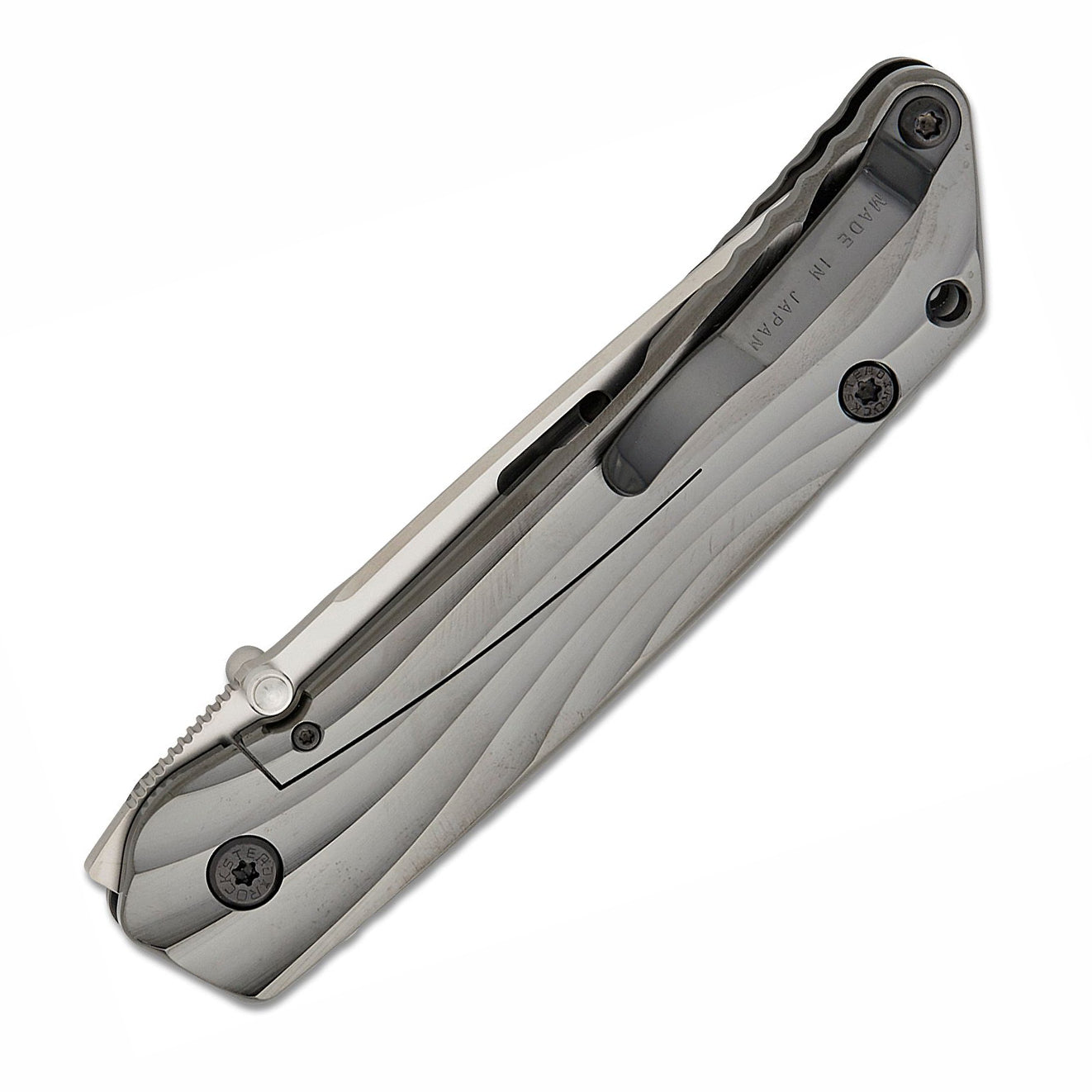 Rockstead HIGO II TI-ZDP (S) Folding Knife (Shiny DLC Titanium Handle)