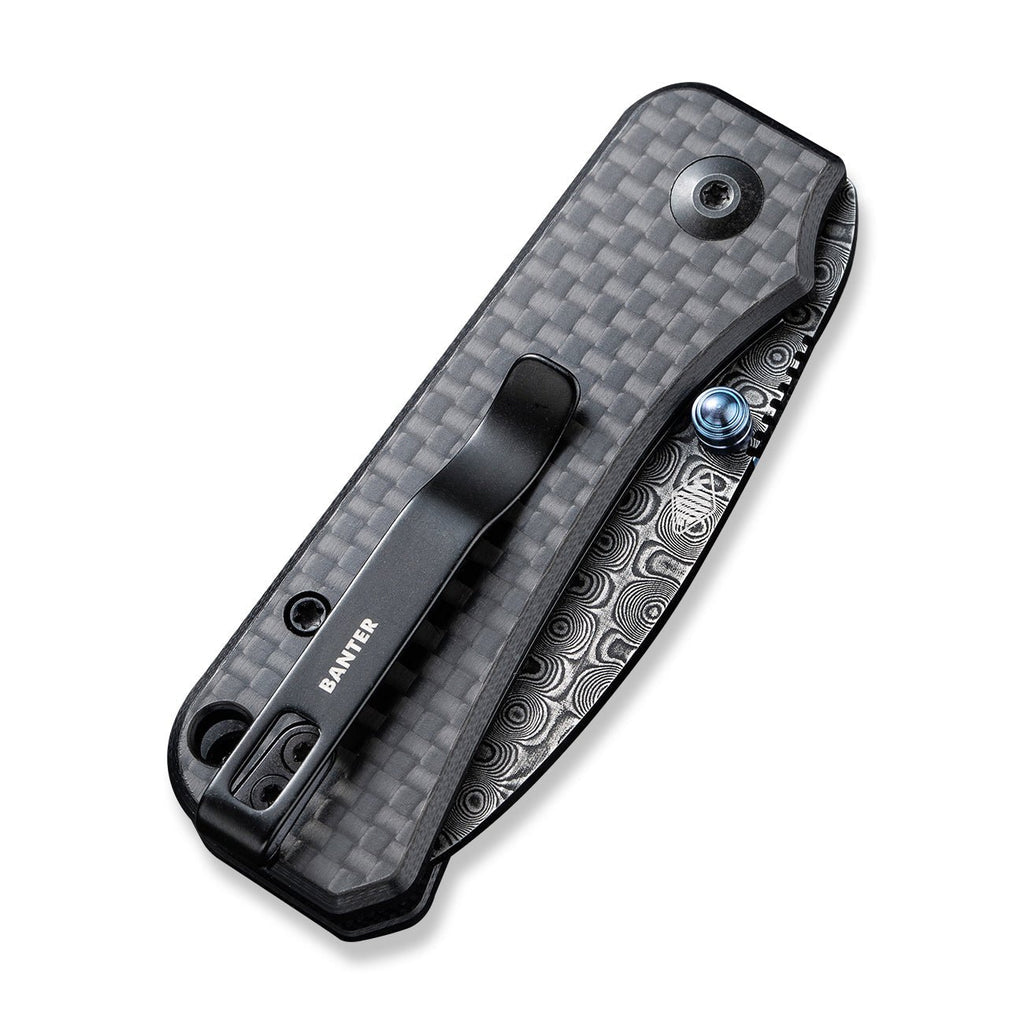 Civivi C19068S-DS1 Baby Banter Folding Knife (Black G10/Carbon Fiber Handle)