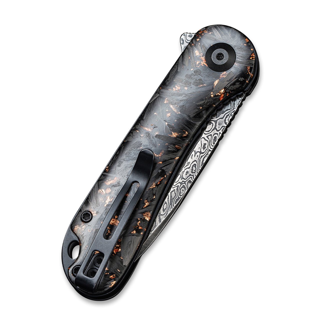 Civivi C907C-DS3 Elementum Folding Knife (Black/Copper Shredded CF Handle)