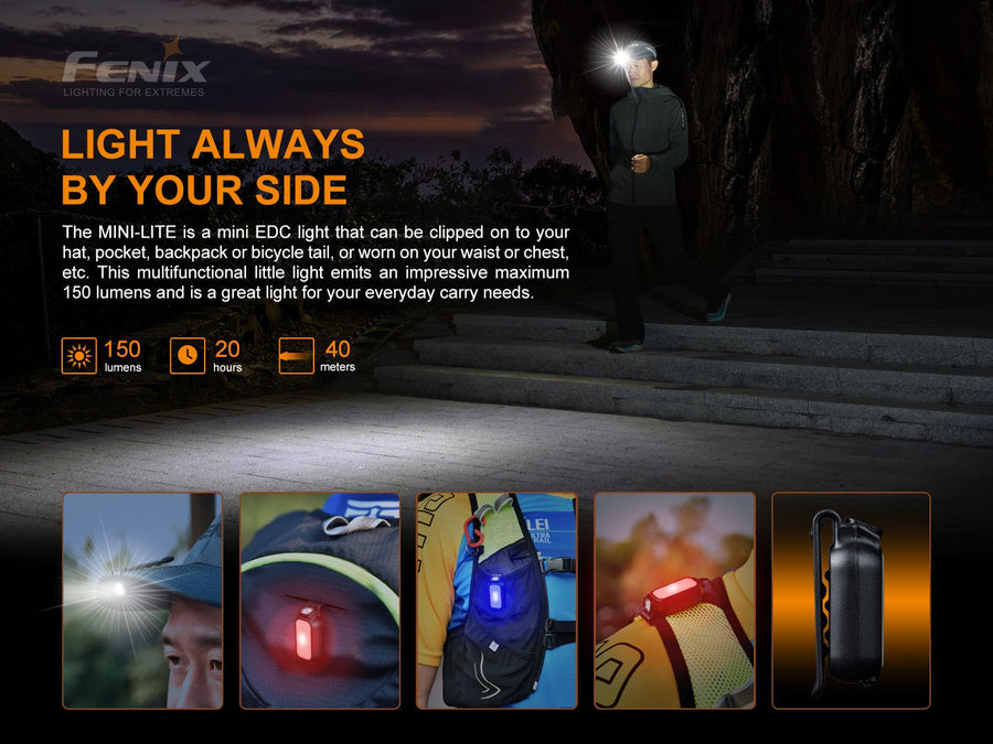 Fenix MINI-LITE Multipurpose Super Mini Light Rechargeable (150 Lumens)