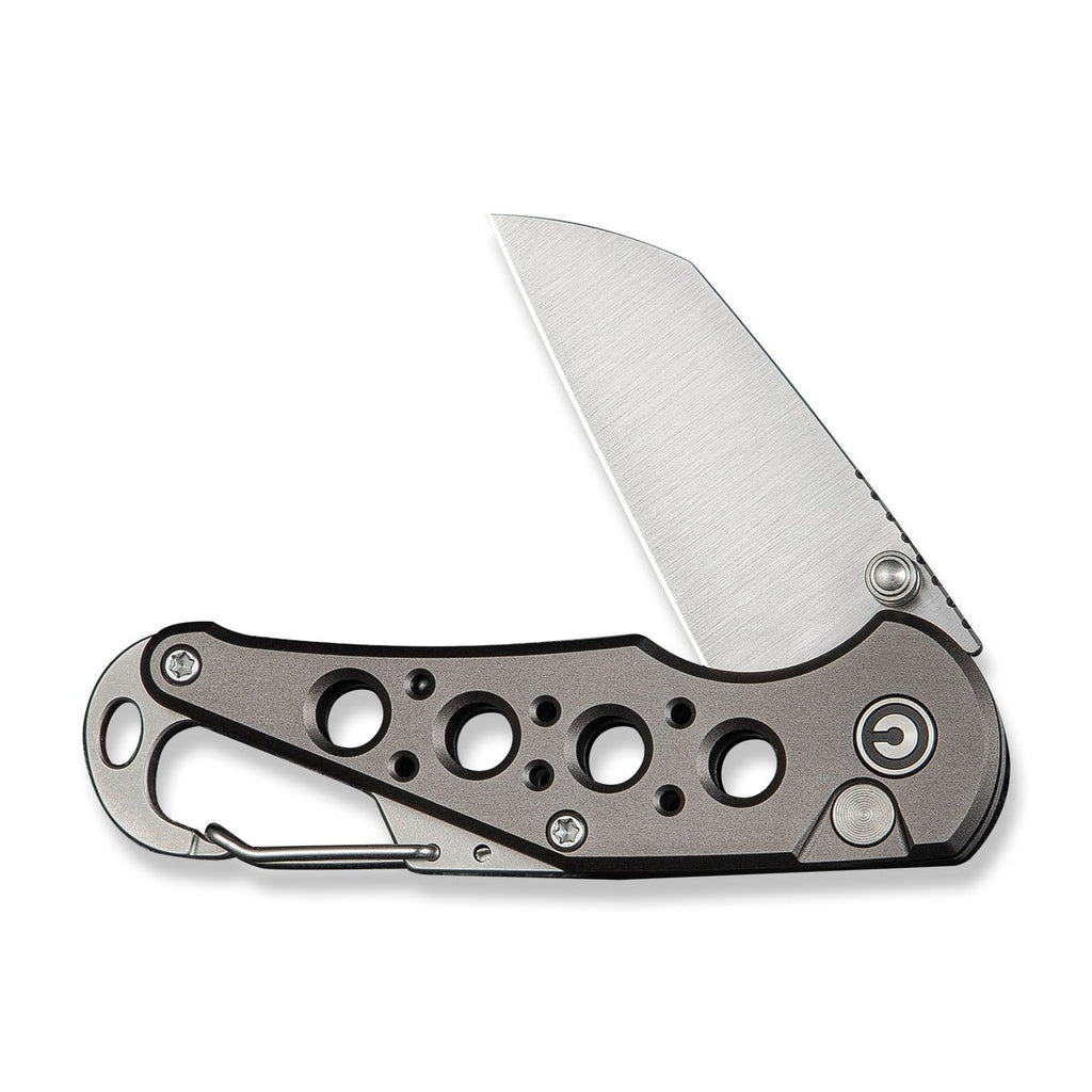 Civivi C23062B-2 Pragma Folding Knife (Gray Milled Aluminum Handle)