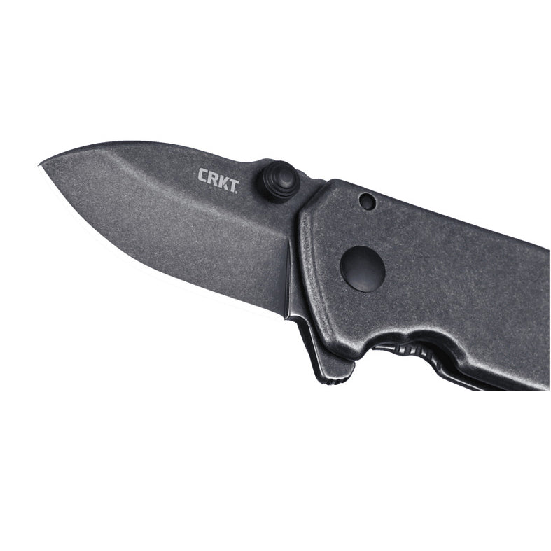 CRKT 2485K Squid Compact Folding Knife (Black Stainless Steel Handle)