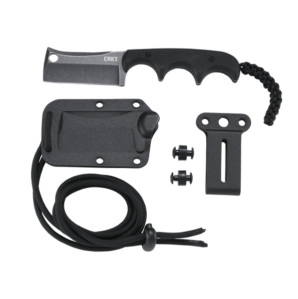 CRKT 2383K Folts Minimalist Cleaver Fixed Blade (Black G10 Handle)