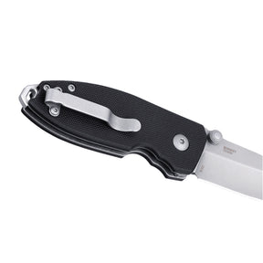 CRKT 2474 Squid Button Lock Folding Knife (Black G10 Handle)