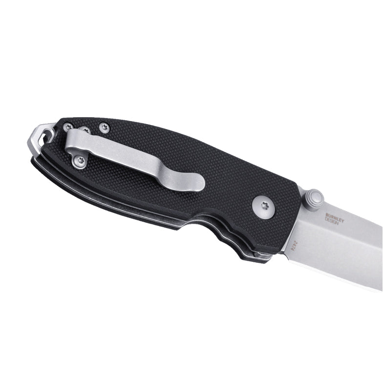 CRKT 2474 Squid Button Lock Folding Knife (Black G10 Handle)