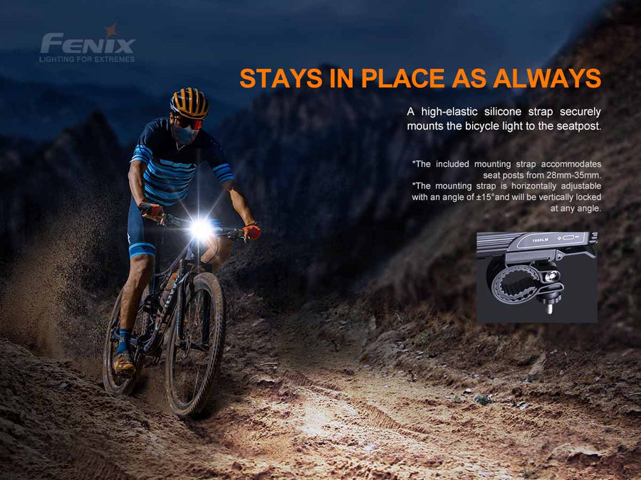 Fenix BC26R + BC05R V2.0 Rechargeable Bike Light (1600 Lumens)