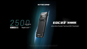 Nitecore EDC23 UHi25 Rechargeable Flashlight (2500 Lumens)