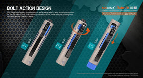 Acebeam Rider RX 2.0 Titanium Fidget EDC Flashlight (700 Lumens)