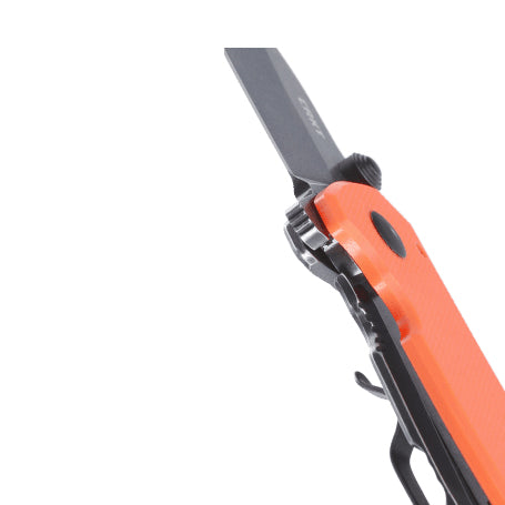 CRKT 2486 Squid Compact Folding Knife (Orange G10 and Stainless Steel Handle)