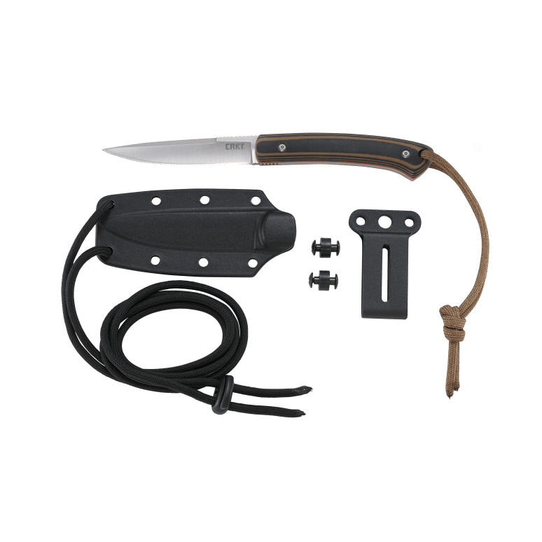 CRKT 2382 Biwa Fixed Blade (Brown G10 Handle)