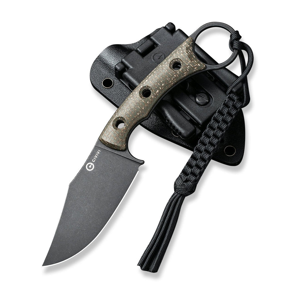 Civivi C20059B-3 Midwatch Fixed Blade (Green Burlap Micarta Handle)