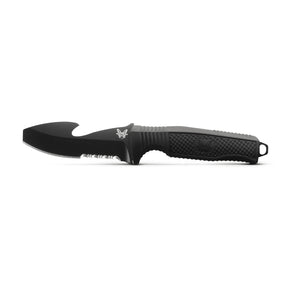 Benchmade 112SBK-BLK H2O Fixed Blade (Black Rubber Handle)