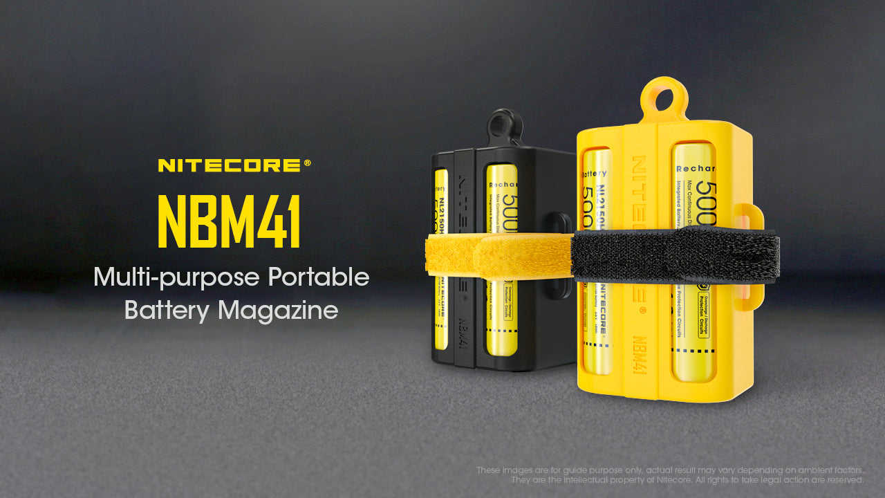 Nitecore Accessory NBM41 Multi-Purpose Portable Battery Magazine (Yellow)