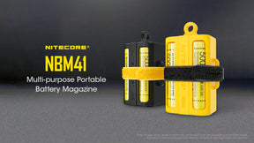 Nitecore Accessory NBM41 Multi-Purpose Portable Battery Magazine (Yellow)