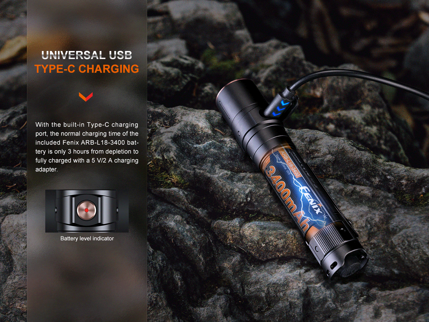 Fenix LD30R Rechargeable Flashlight (1700 Lumens)