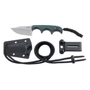 CRKT 2387 Folts Minimalist Bowie Fixed Blade (Green Micarta Handle)