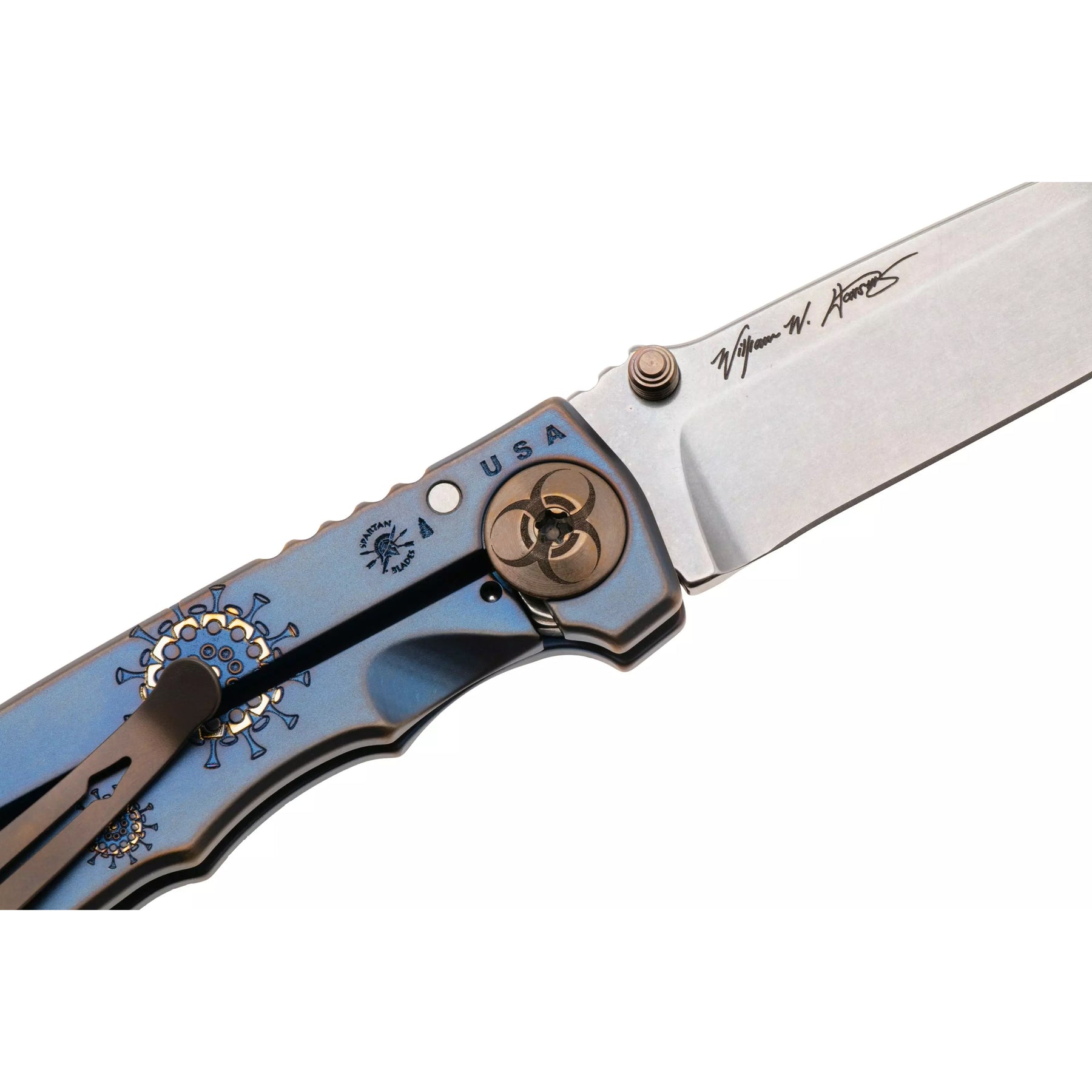 Spartan Harsey Folder (Blue Plague Doctor Edition)