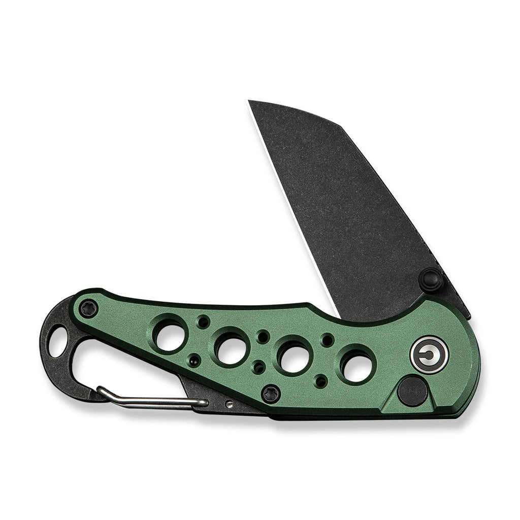 Civivi C23062B-3 Pragma Folding Knife (Green Milled Aluminum Handle)