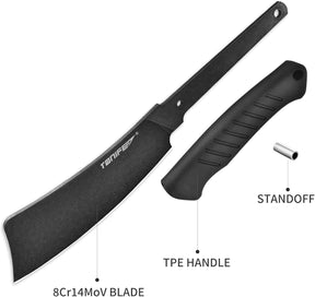 Tonife HKT6002BK-BTSW Hercules Fixed Blade (Black TPE Handle)