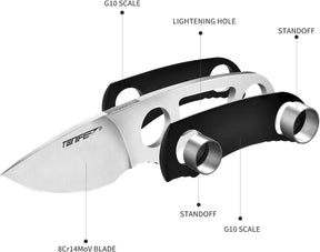 Tonife HKT2021BK-S Runer Fixed Blade (Black G10 Handle)