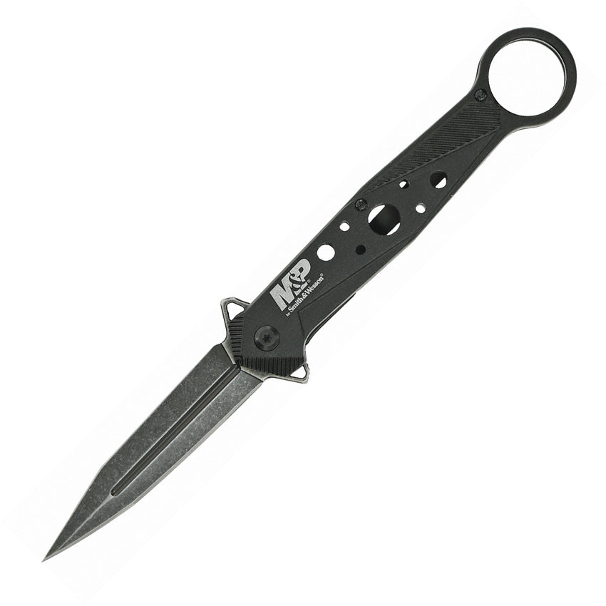 Smith & Wesson M&P Black Stonewash Linerlock Folding Blade